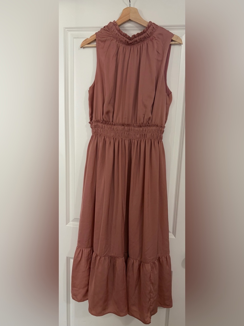 Empire waist ruffle dress